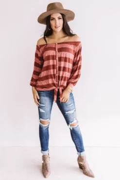 Cute As A Button Off Shoulder Top In Aurora Red -Jacket and Coats Shop 1808135827000 2019082016174800 21b74242cute as a button off shoulder top in aurora red