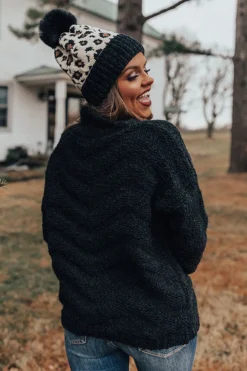 Humble Abode Knit Sweater In Black -Jacket and Coats Shop 1911126122000 2019112214271200 dc56a3c5newproduct