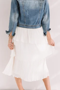 Pleated Pretty Midi Skirt In Ivory 13 Pleated Pretty Midi Skirt In Ivory -Jacket and Coats Shop 2001165953000 2020022109432500 2086f2edpleated pretty midi skirt in ivory
