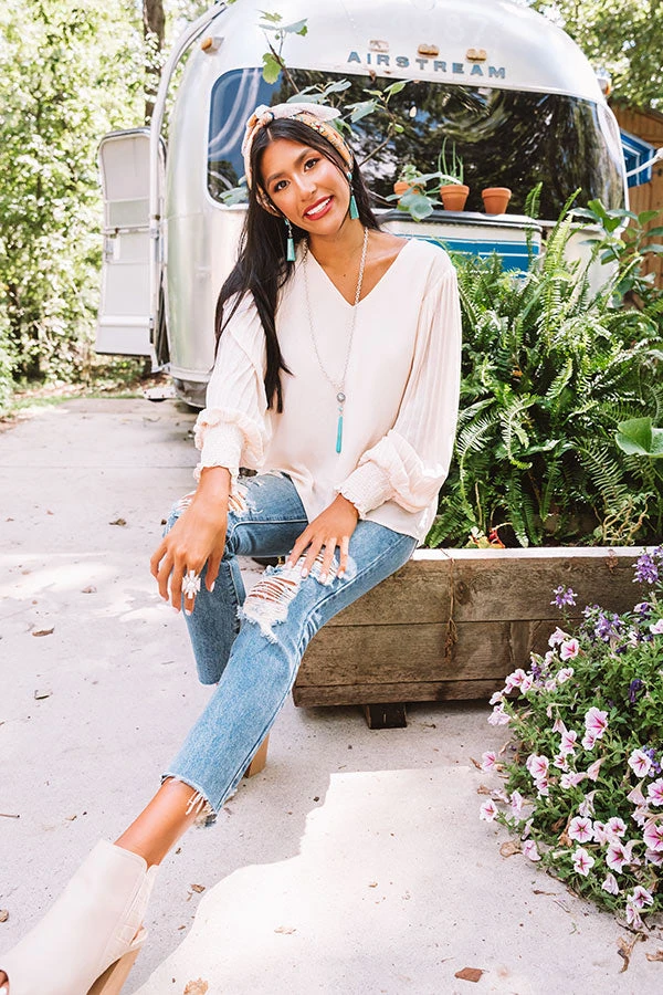 Sparks And Kisses Shift Top In Cream 2 Sparks And Kisses Shift Top In Cream - Image 2