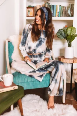 Pacific Coast Tie Dye Crop Sweatshirt