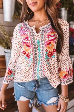 Flaunt It Embroidered Shift Top In Ivory 12 Flaunt It Embroidered Shift Top In Ivory -Jacket and Coats Shop 2009097761000 2021022508271400 27c3a489flaunt it embroidered shift top in ivory