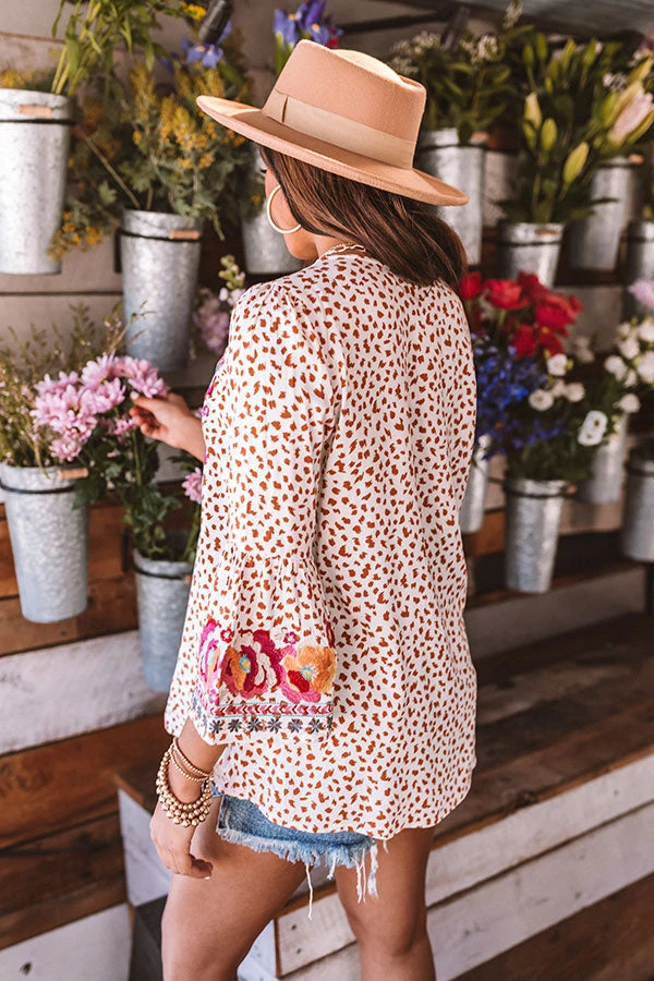 Flaunt It Embroidered Shift Top In Ivory 5 Flaunt It Embroidered Shift Top In Ivory - Image 5