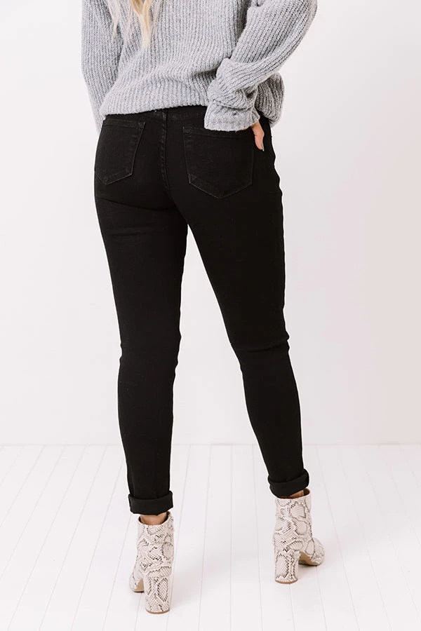 The Parker Midrise Skinny In Black 4 The Parker Midrise Skinny In Black - Image 4