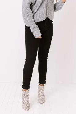 The Parker Midrise Skinny In Black