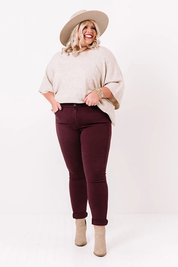 The Cress High Waist Skinny In Windsor Wine Curves 2 The Cress High Waist Skinny In Windsor Wine Curves - Image 2