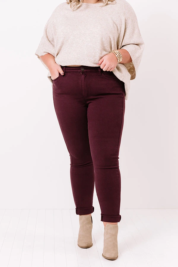 The Cress High Waist Skinny In Windsor Wine Curves 1 The Cress High Waist Skinny In Windsor Wine Curves