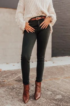 The Cress High Waist Skinny In Olive