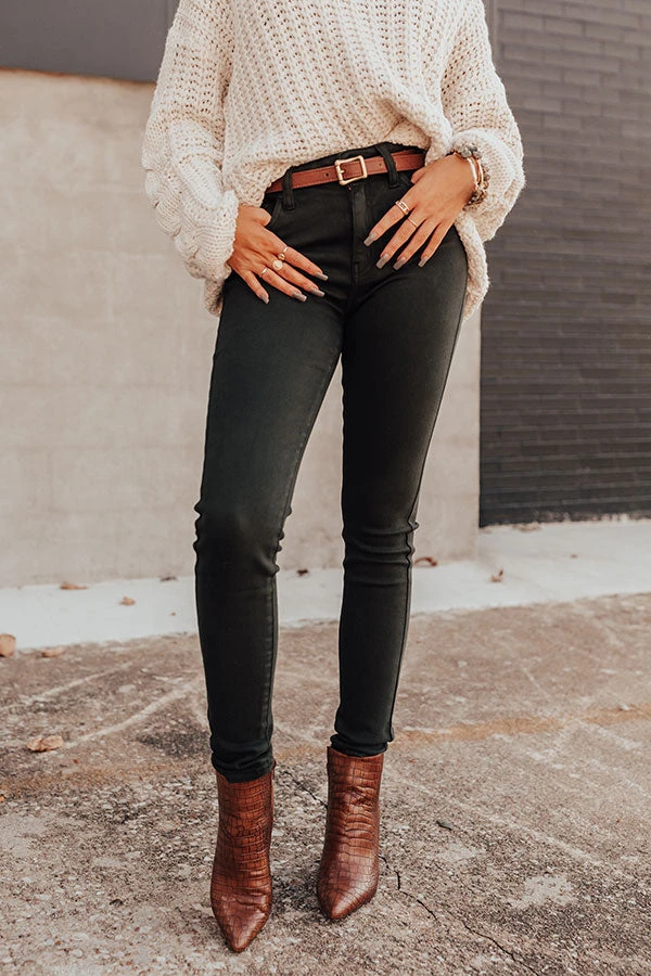 The Cress High Waist Skinny In Olive 1 The Cress High Waist Skinny In Olive