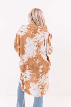 Forever Friend Tie Dye Cardigan In Rust -Jacket and Coats Shop 2010293386000 2021030112380900 3f90eabbforever friend tie dye cardigan in rust