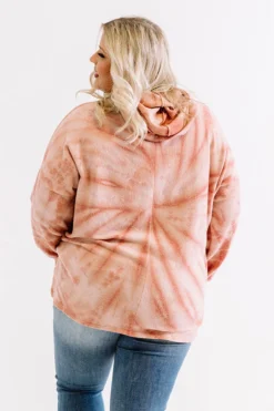LA Lifestyle Lace Up Tie Dye Hoodie Curves -Jacket and Coats Shop 2011027912000 2020122211493200 2eb3cabala lifestyle lace up tie dye hoodie