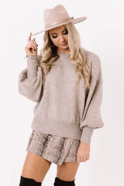 At Home In The City Sweater In Taupe -Jacket and Coats Shop 2012099414000 2020122115463800 fbdd3401at home in the city sweater in taupe