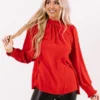 Socialite In The City Shift Top In Scarlet