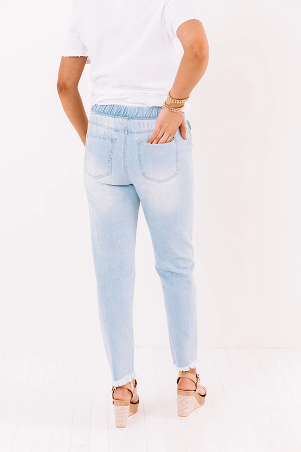 The Sabrina High Waist Distressed Relaxed Skinny In Light Wash 5 The Sabrina High Waist Distressed Relaxed Skinny In Light Wash - Image 5