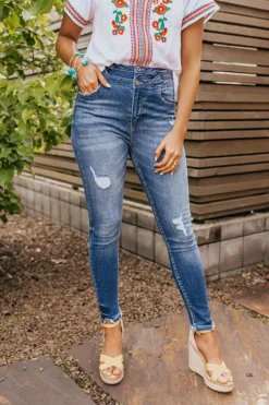 The Dex High Waist Ankle Skinny