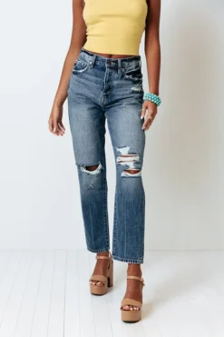 The Harris High Waist Distressed Relaxed Jean -Jacket and Coats Shop 2105137665000 2021061714393200 99591d1ethe harris high waist distressed relaxed jean