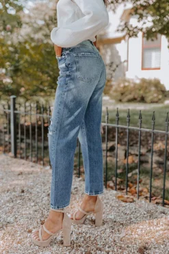 The Harris High Waist Distressed Relaxed Jean -Jacket and Coats Shop 2105137665000 2022080908202500 74d04531the harris high waist distressed relaxed jean