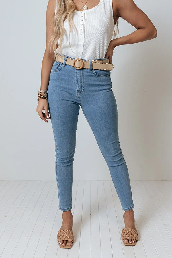 The Jozie High Waist Skinny In Light Wash 2 The Jozie High Waist Skinny In Light Wash - Image 2