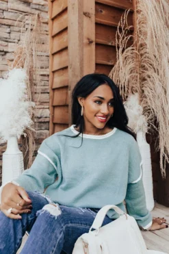 Upstate Weather Sweater In Aqua -Jacket and Coats Shop 2107268589000 2021081713400900 84324ff1upstate weather sweater in aqua