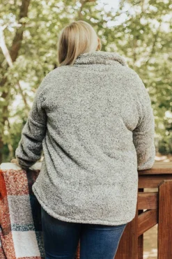 Fireside Crackle Sherpa Pullover In Olive Curves 9 Fireside Crackle Sherpa Pullover In Olive Curves -Jacket and Coats Shop 2107271468000 2021083115184500 565af84cfireside crackle sherpa pullover in olive curves