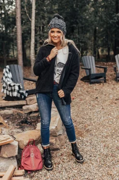 Fond Memories Sherpa Jacket In Black -Jacket and Coats Shop 2108235712000 2021093012545900 5e0b4a67fond memories sherpa jacket in black