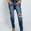 The Contessa High Waist Distressed Jean