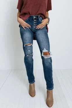 The Contessa High Waist Distressed Jean