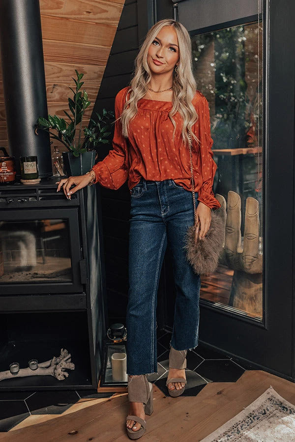 Link Up Shift Top In Rust 2 Link Up Shift Top In Rust - Image 2