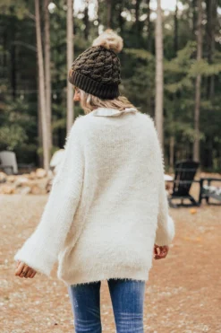 S'mores And Cozy Knit Sweater In Ivory -Jacket and Coats Shop 2109031406000 2021092808311800 b1e23d0fsmores and cozy knit sweater in ivory