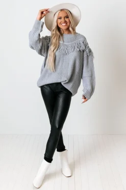 Idlewild Fringe Sweater In Airy Blue -Jacket and Coats Shop 2109074686000 2021100508485700 20ac4272idlewild fringe sweater in airy blue