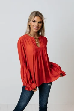 Jacket and Coats Shop 24 Santa Cruz Chic Shift Top In Tangerine