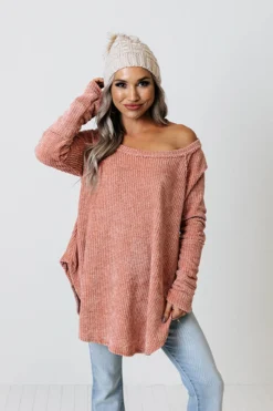 Sweet Shivers Chenille Tunic Sweater
