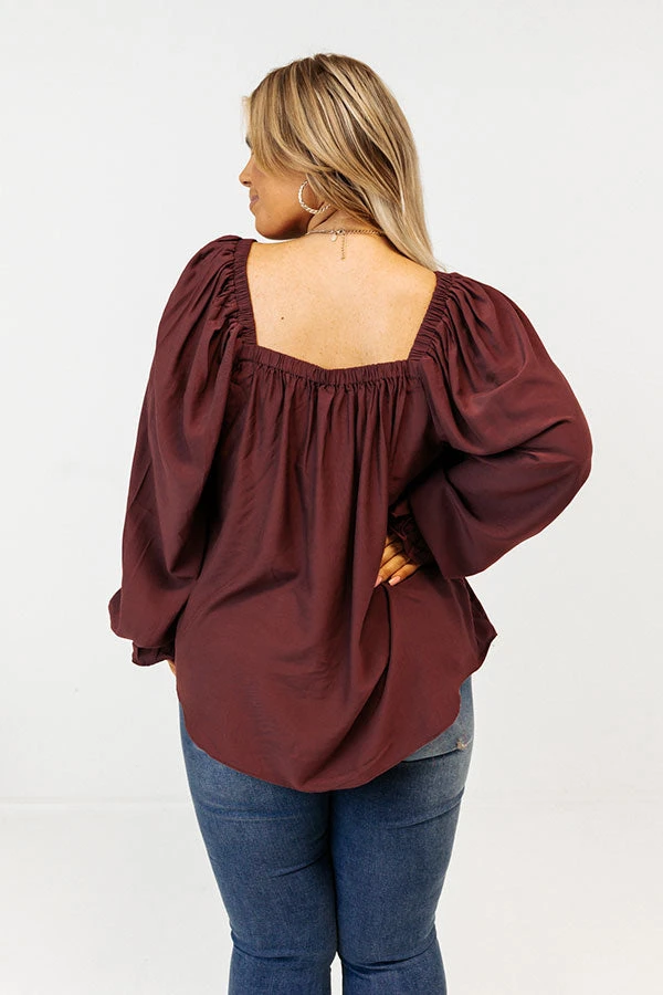 Signature Move Shift Top In Merlot Curves 2 Signature Move Shift Top In Merlot Curves - Image 2