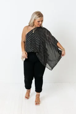 Ready To Wine Down Polka Dot Top Curves -Jacket and Coats Shop 2109152800000 2021113008315900 b90b3ac6ready to wine down polka dot top curves