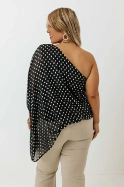 Ready To Wine Down Polka Dot Top Curves -Jacket and Coats Shop 2109152800000 2022112214554100 6fa1f8aeready to wine down polka dot top curves