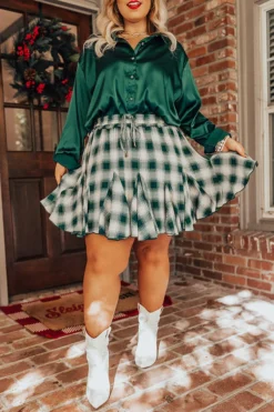 Small Town Holiday Skirt In Green Curves -Jacket and Coats Shop 2109224284000 2022102809265000 383d7530small town holiday skirt in green curves