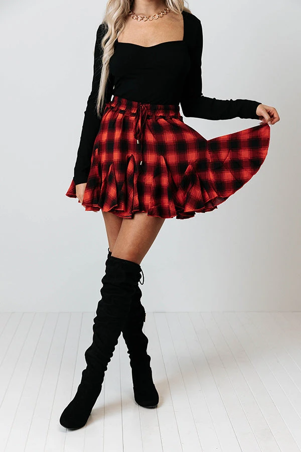 Small Town Holiday Skort In Red 1 Small Town Holiday Skort In Red