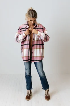 Jacket and Coats Shop 9 Jacket and Coats Shop -Jacket and Coats Shop 2109271031000 2021102114331800 8345a632chicago kisses plaid jacket in blush