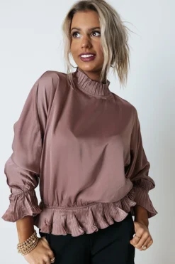 Jacket and Coats Shop 26 Stating Facts Shift Top In Dusty Purple