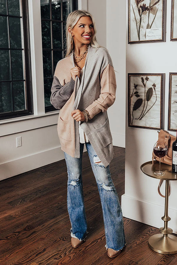 Release Your Worries Cardigan In Grey 2 Release Your Worries Cardigan In Grey - Image 2