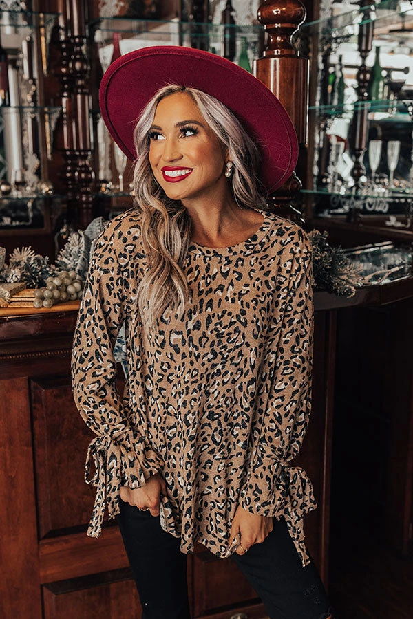 Expert Kindness Leopard Shift Top In Iced Latte 6 Expert Kindness Leopard Shift Top In Iced Latte - Image 6