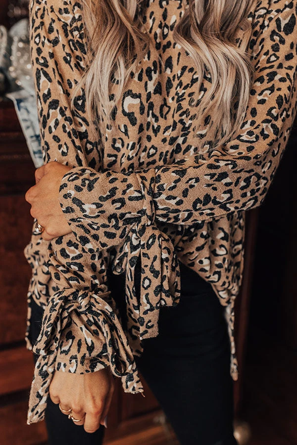 Expert Kindness Leopard Shift Top In Iced Latte 7 Expert Kindness Leopard Shift Top In Iced Latte - Image 7