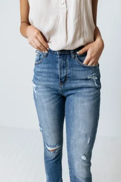 The Starling High Waist Distressed Skinny -Jacket and Coats Shop 2110182902000 2021110412243900 41c93787the starling high waist distressed skinny