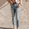 The Starling High Waist Distressed Skinny