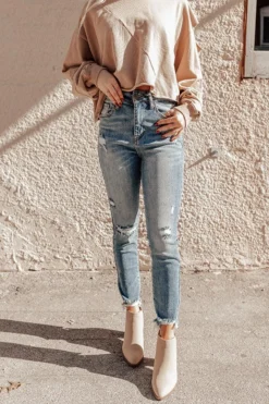 The Starling High Waist Distressed Skinny