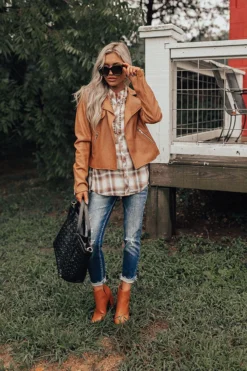 Fave Song Faux Leather Jacket