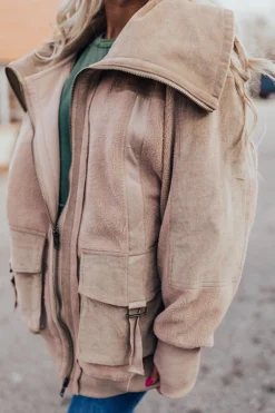 Cozy World Sherpa Corduroy Jacket In Iced Latte -Jacket and Coats Shop 2112086453000 2021122216223500 556005bdcozy world sherpa corduroy jacket in iced latte