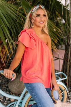 Style Mentor Shift Top In Coral -Jacket and Coats Shop 2112286295000 2022022115361000 e641061fstyle mentor shift top in coral