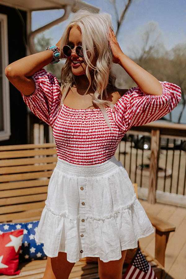 The Gizelle Skirt In White 2 The Gizelle Skirt In White - Image 2