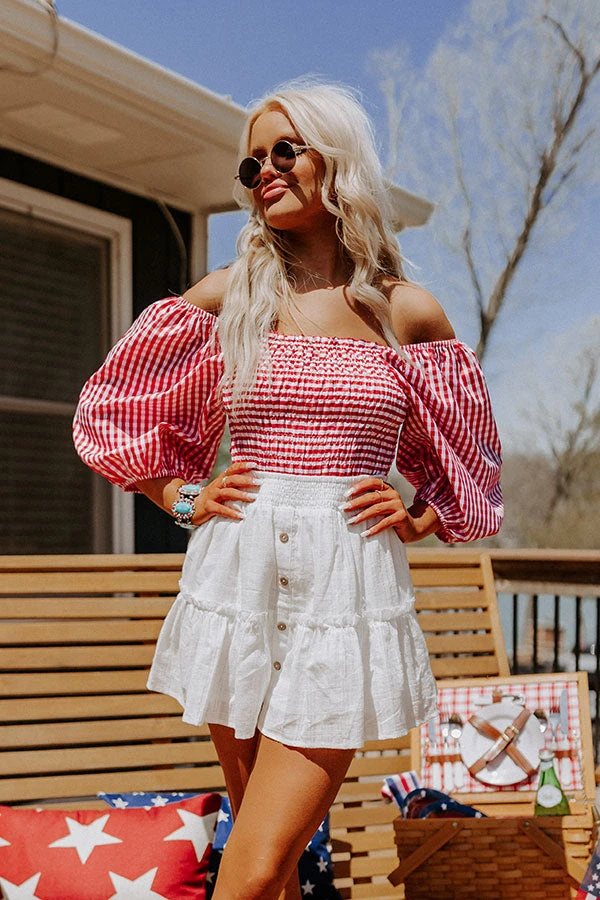 The Gizelle Skirt In White 1 The Gizelle Skirt In White